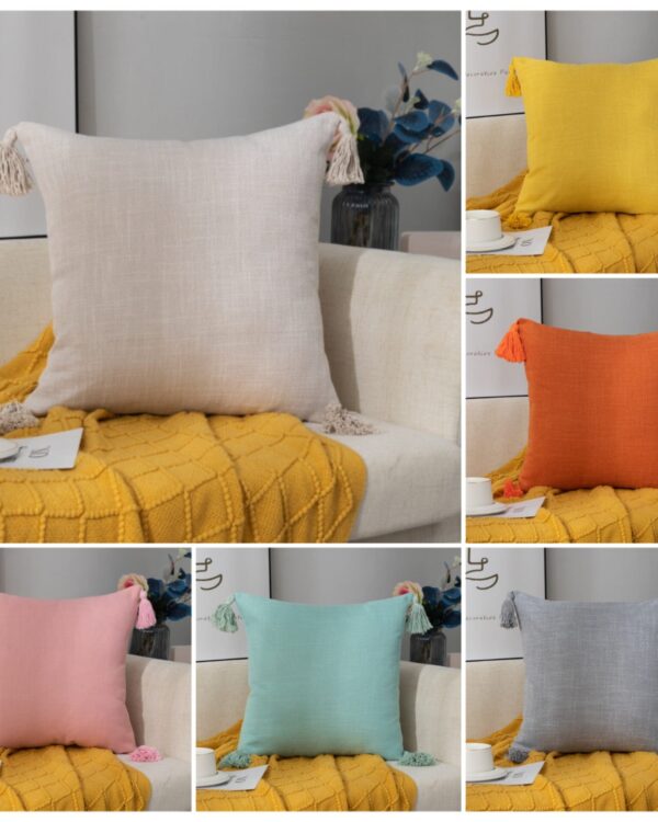Fundas Lino con Borlas