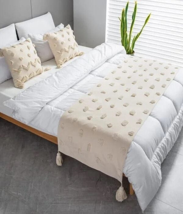 Piecera Nórdica Jacinta Beige + 2 Fundas de Cojín