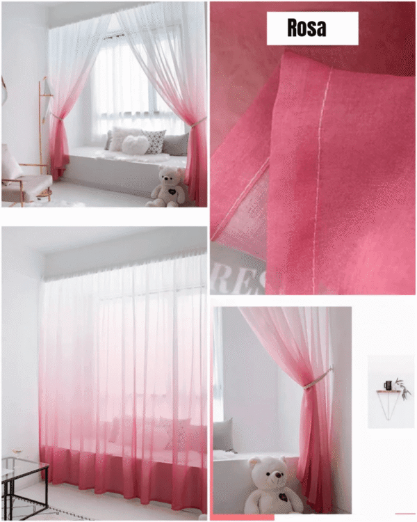 Visillo Degrade Rosa