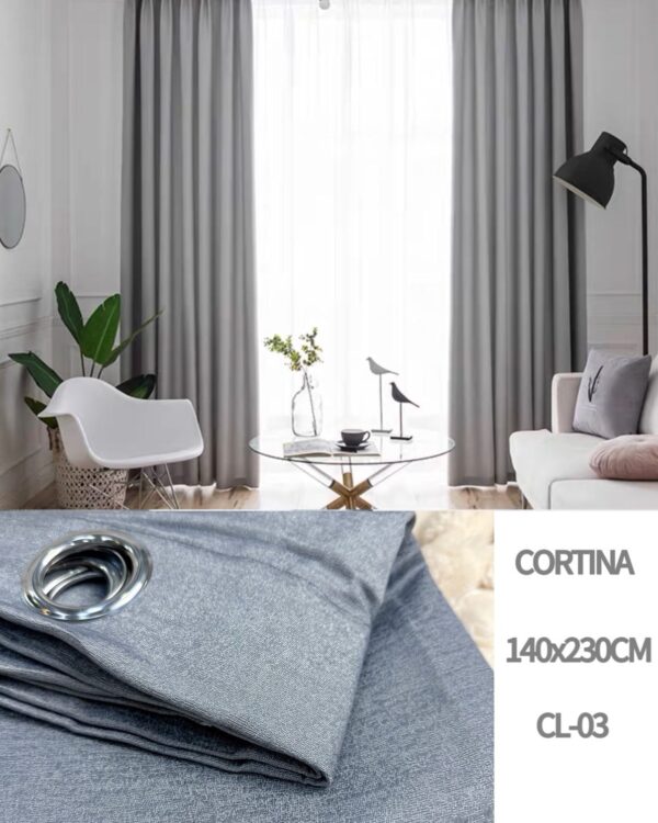 Cortina Lino CL03 Gris