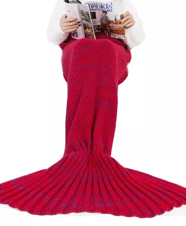 Manta Cola de Sirena Rojo