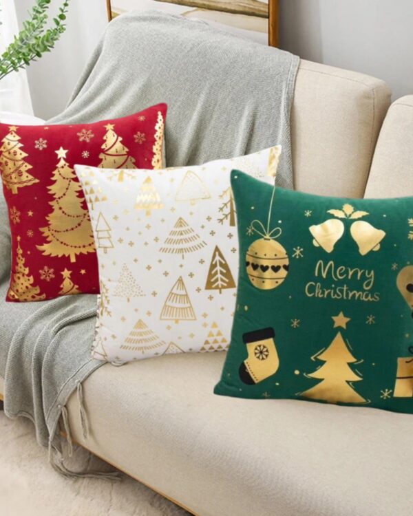 Fundas de Cojines Dorado Navidad