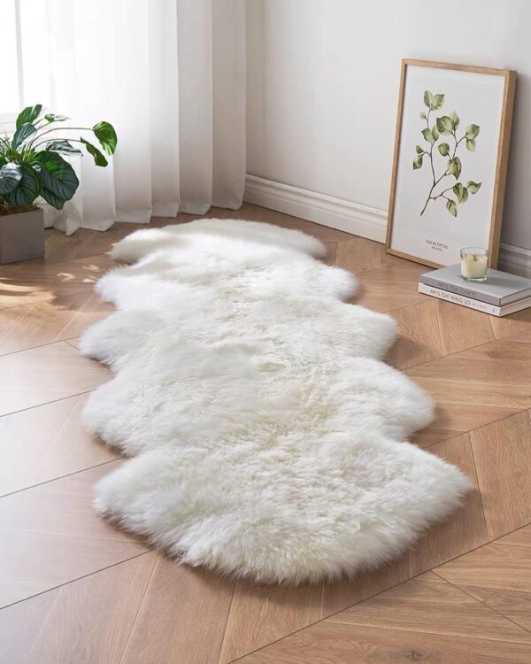 Alfombra Peluda Blanca