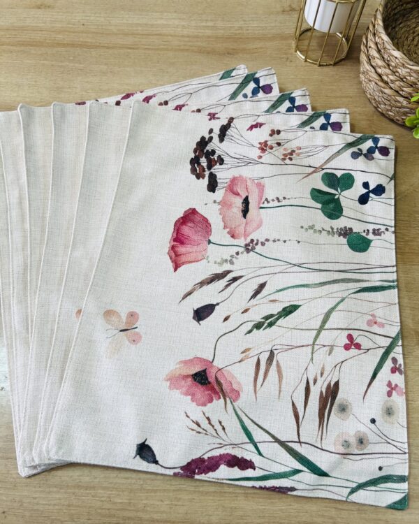 Set 6 Individuales Lino Impermeable