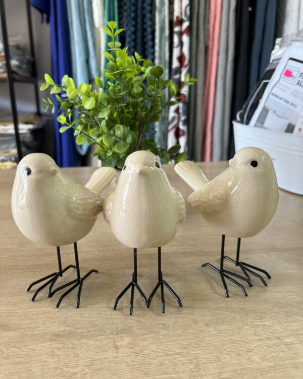 Trio de Palomas de Ceramica