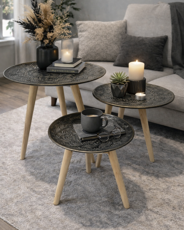 Set de 3 mesas Decorativas
