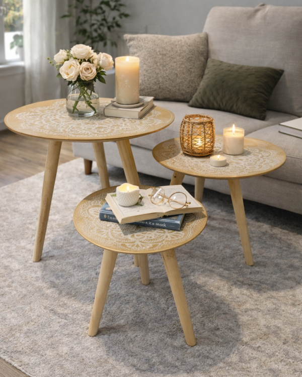 Set de 3 mesas Decorativas