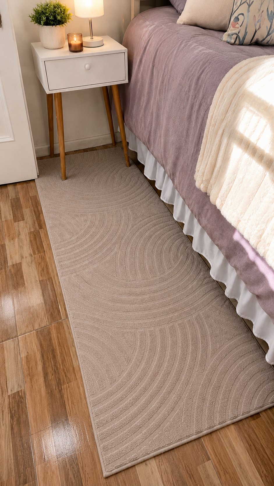 Alfombra Pasillera Beige