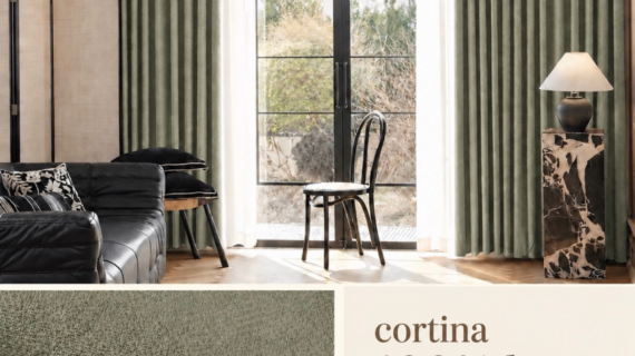 Cortinas Lino 100% Blackout  Verde Musgo